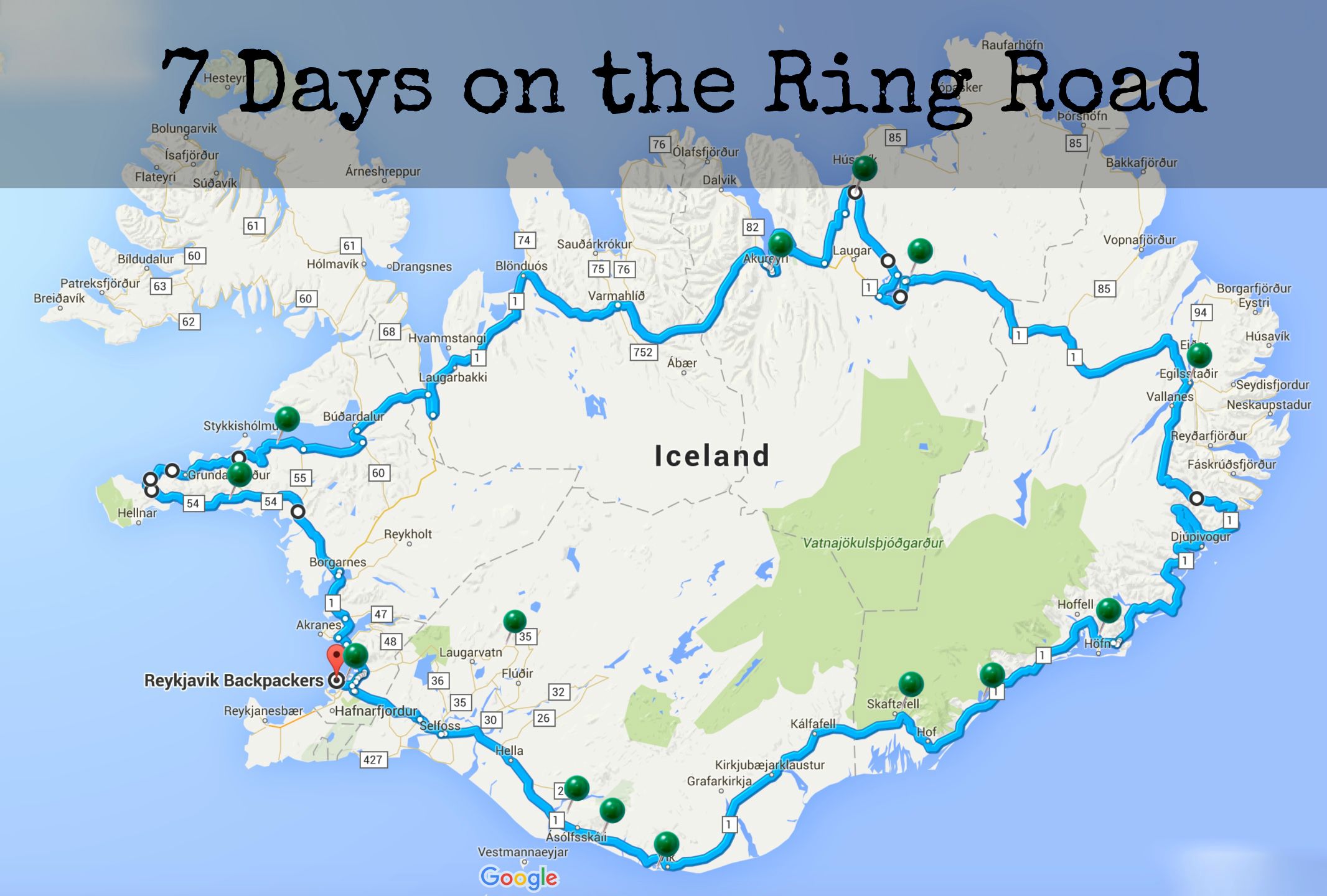 Ring Road Itinerary- Iceland in 7 Days