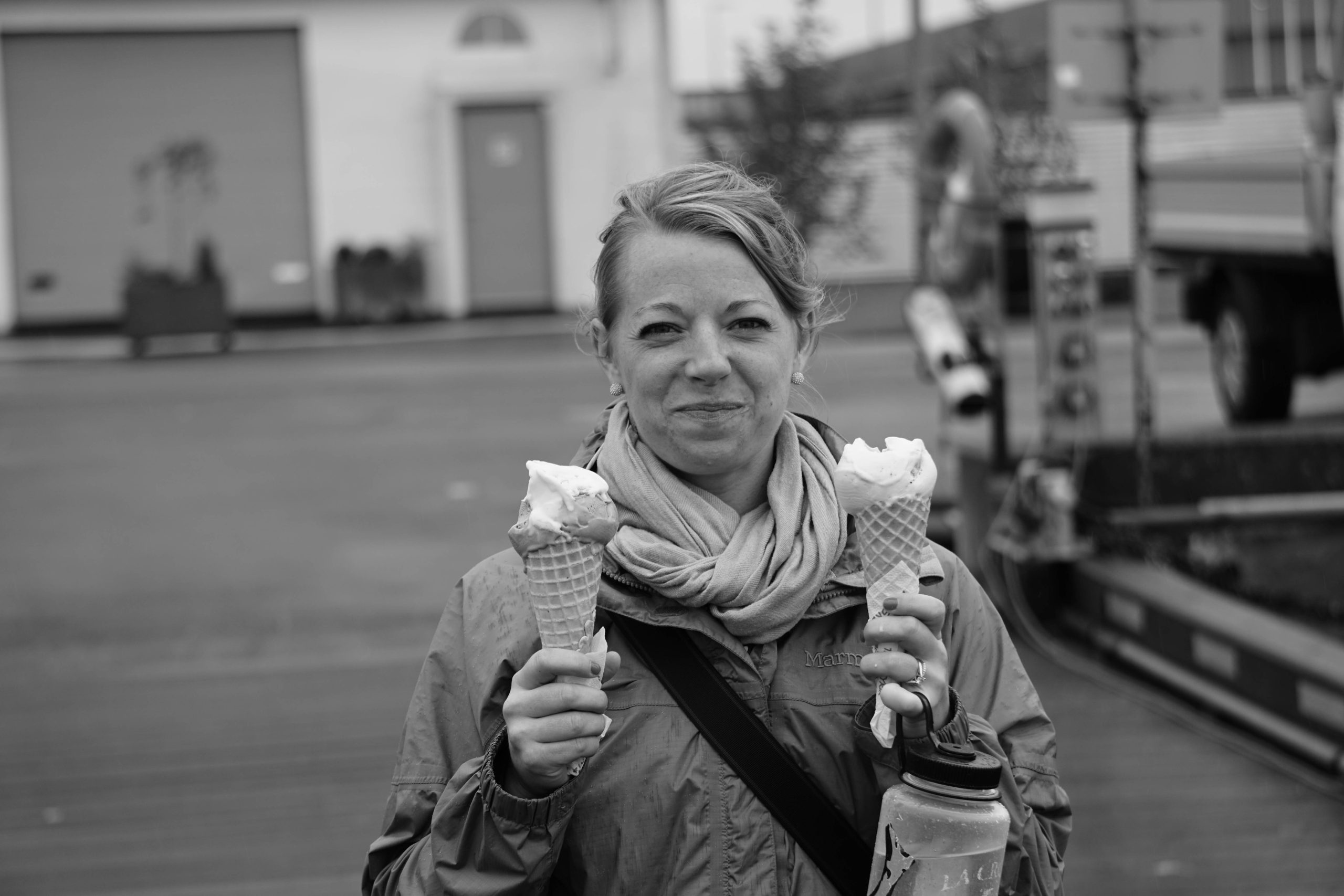 Eating Ice Cream in Reykjavík on our 7-Day Ring Road Adventure