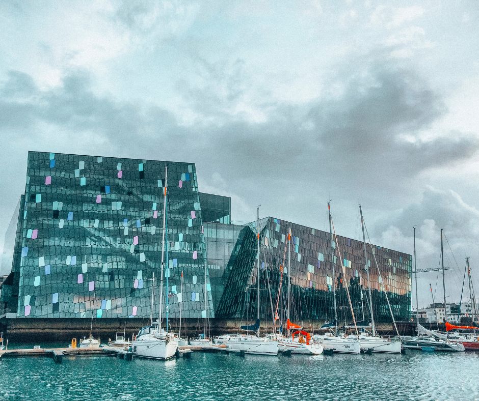 Picture of the Harpa Concert Hall, One of the  Free Things You Can Do In Reykjavík | Iceland with a View 