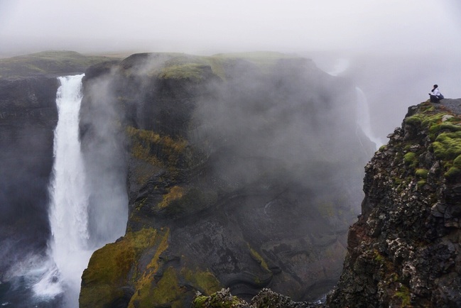 Háifoss waterfall in South Iceland | Life With a View