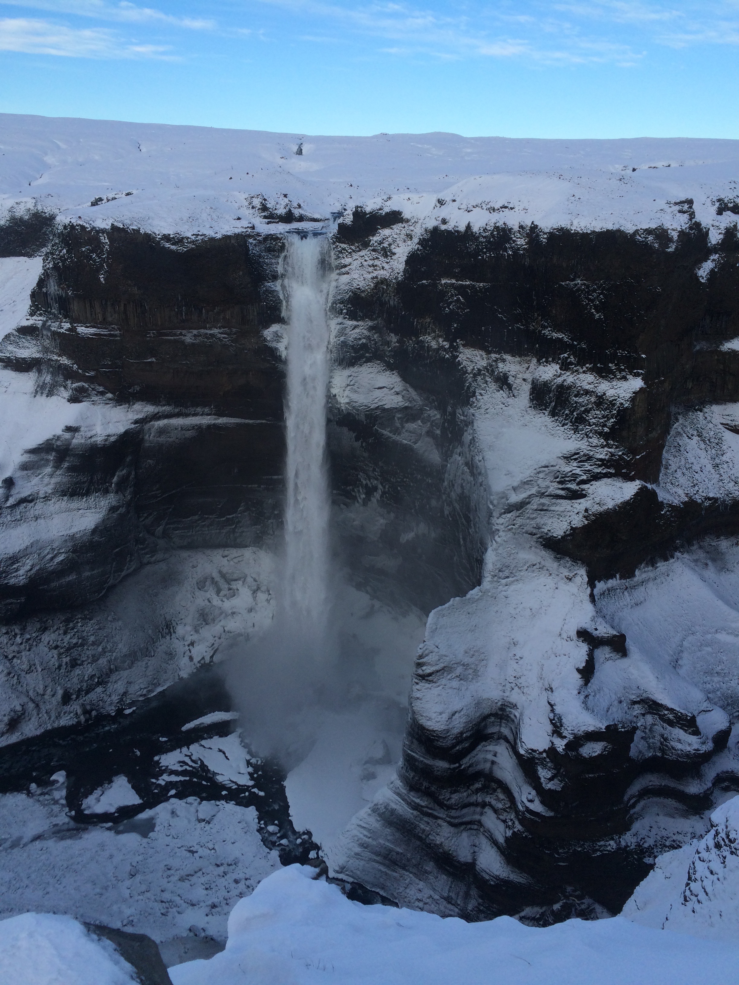 Haifoss in winter - how to get to Haifoss waterfall | Life With a View