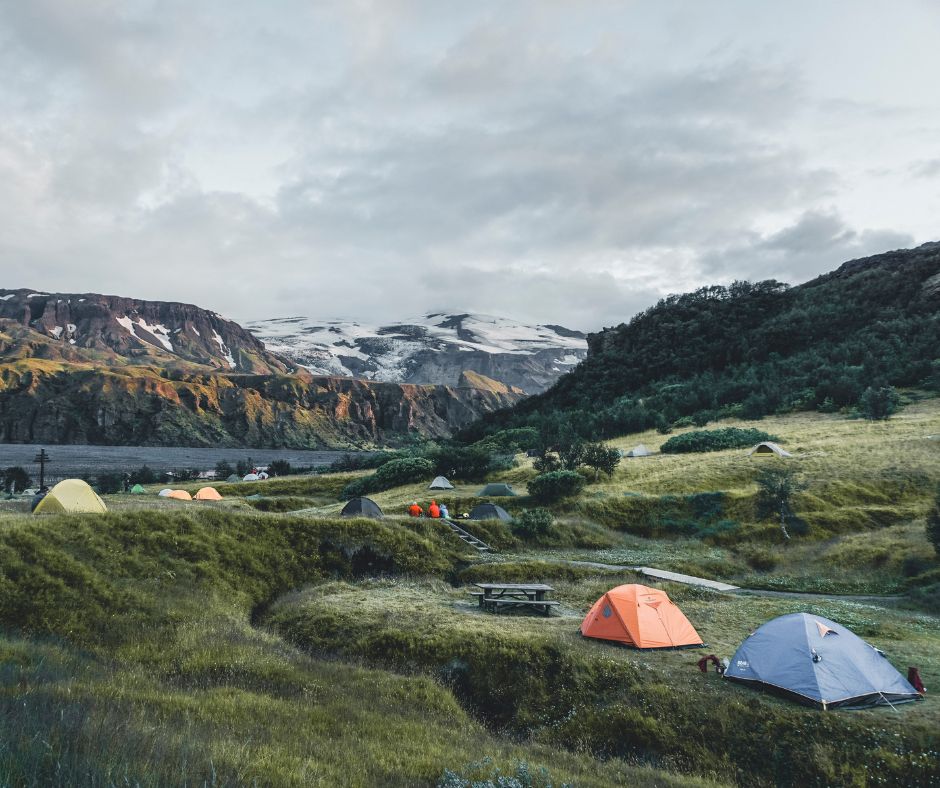 Picture of Camping Tents in the Highlands, a Perfect Way to Save Money on Accommodation when Traveling to Iceland | Iceland with a View