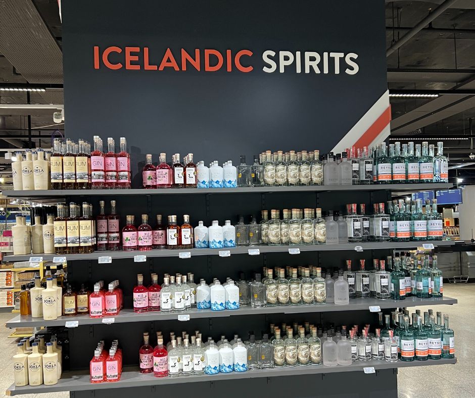 Picture of a Section Inside the Duty Free Shop in Kleflavík Airport | Iceland with a View