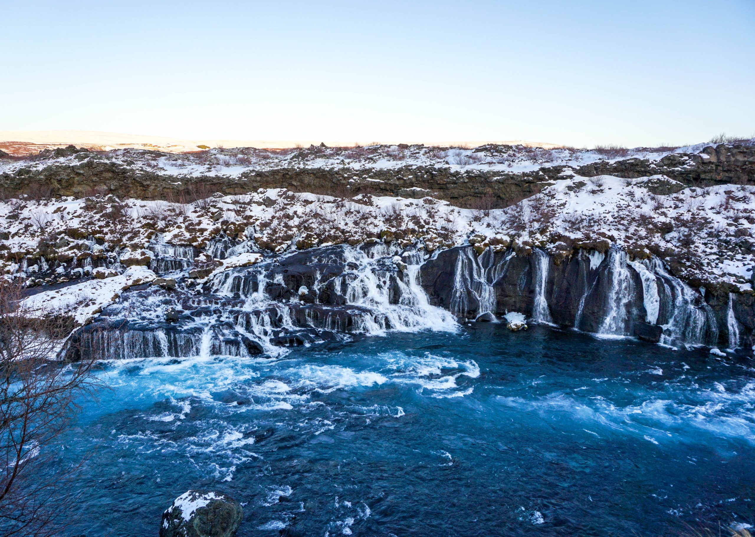 Iceland Hidden Gems: Hraunfossar and Barnafoss Waterfalls