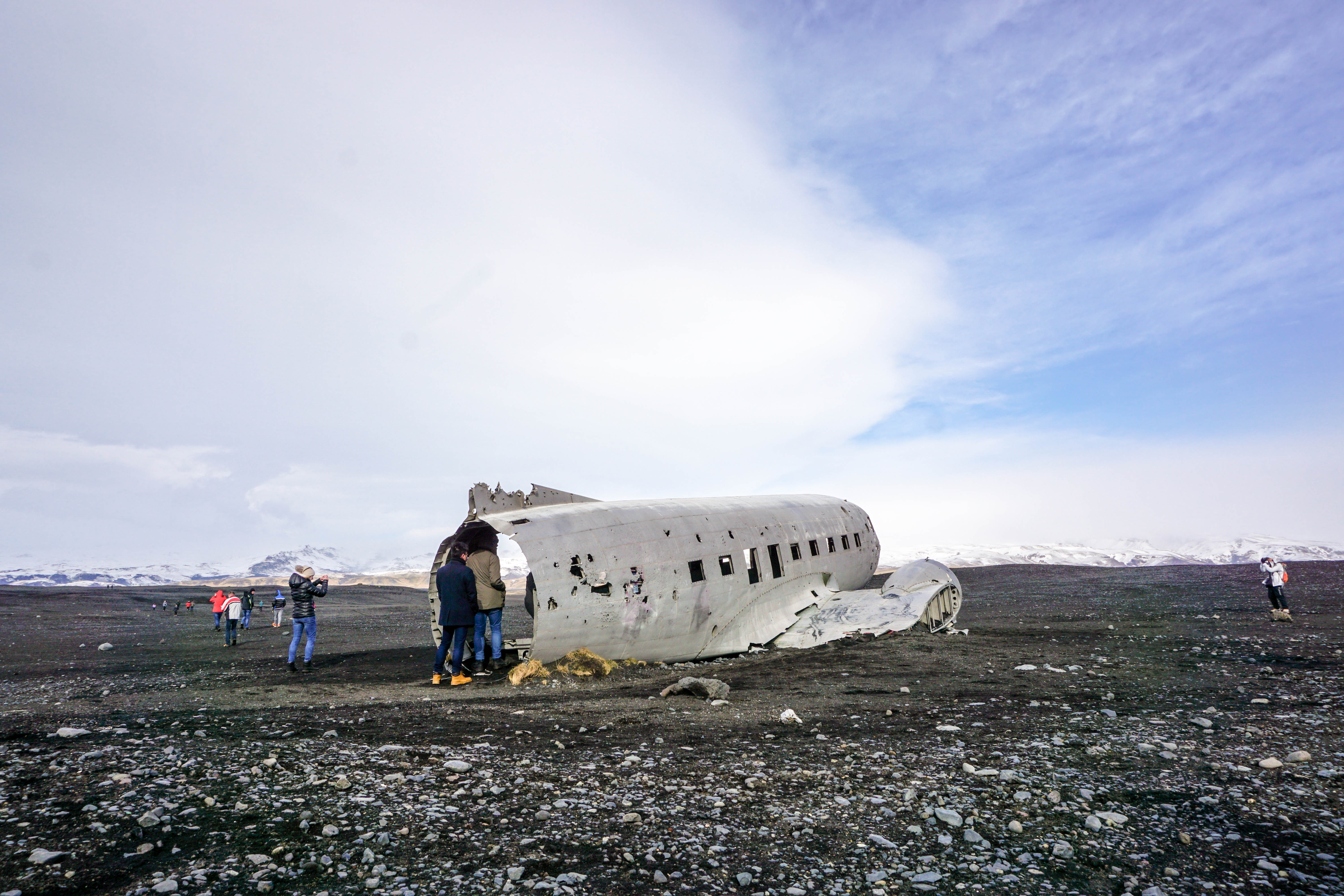 he plane wreck on Solheimasandur black sand beach in South Iceland has become a photographers dream! So glad I got to see it in person, even after the windy 45 minute walk on the beach | Life With a View