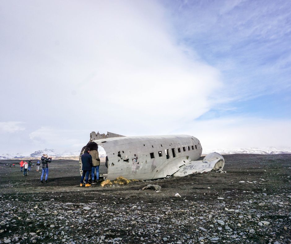 Landscape View of the Sólheimasandur Plane Wreck in Iceland | Iceland with a View