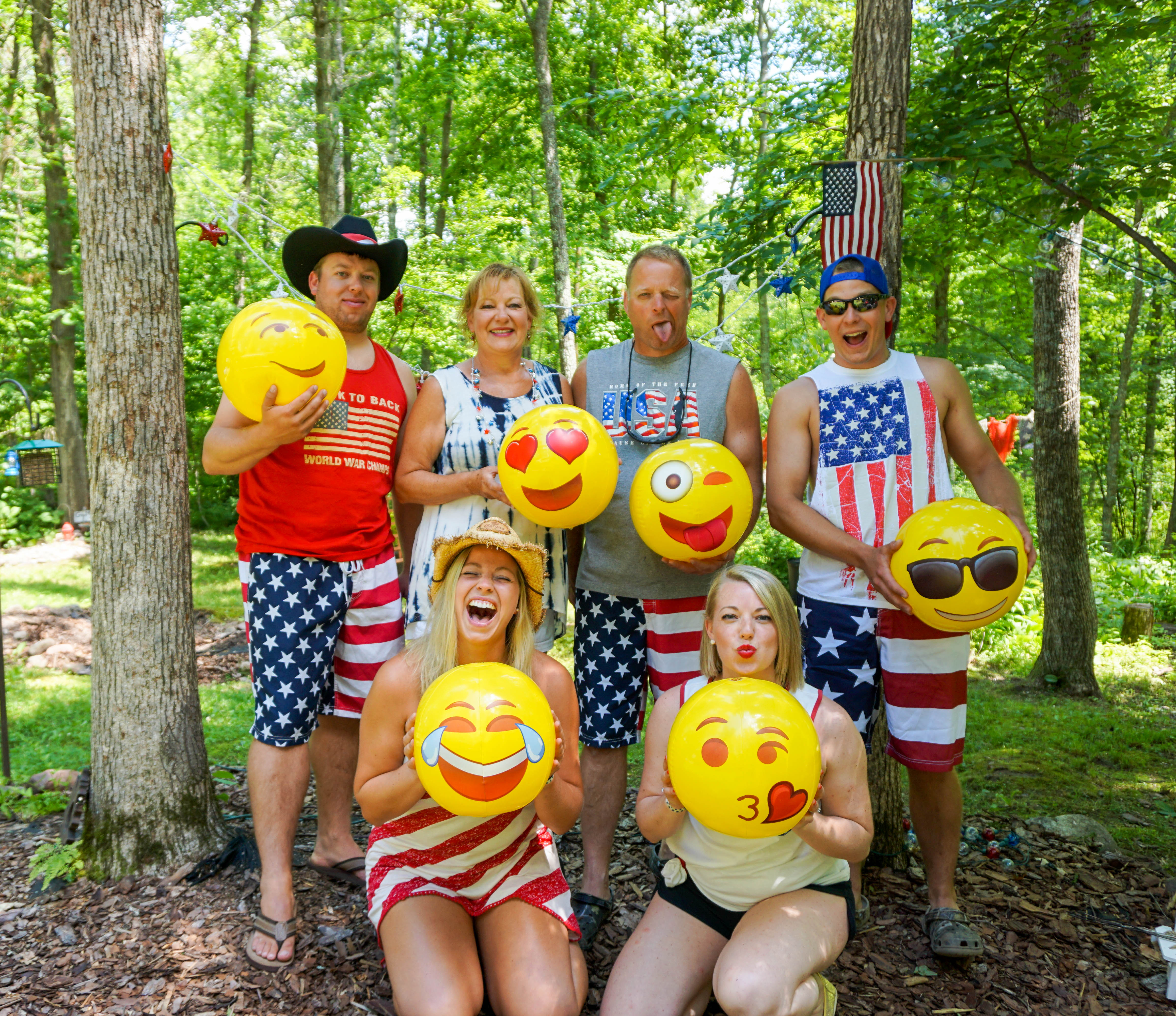 When you surprise your family by coming home for the 4th of July, you buy everyone emoji beach balls and make them act out the faces! // Our Life in Iceland - Month 11 | Life With a View