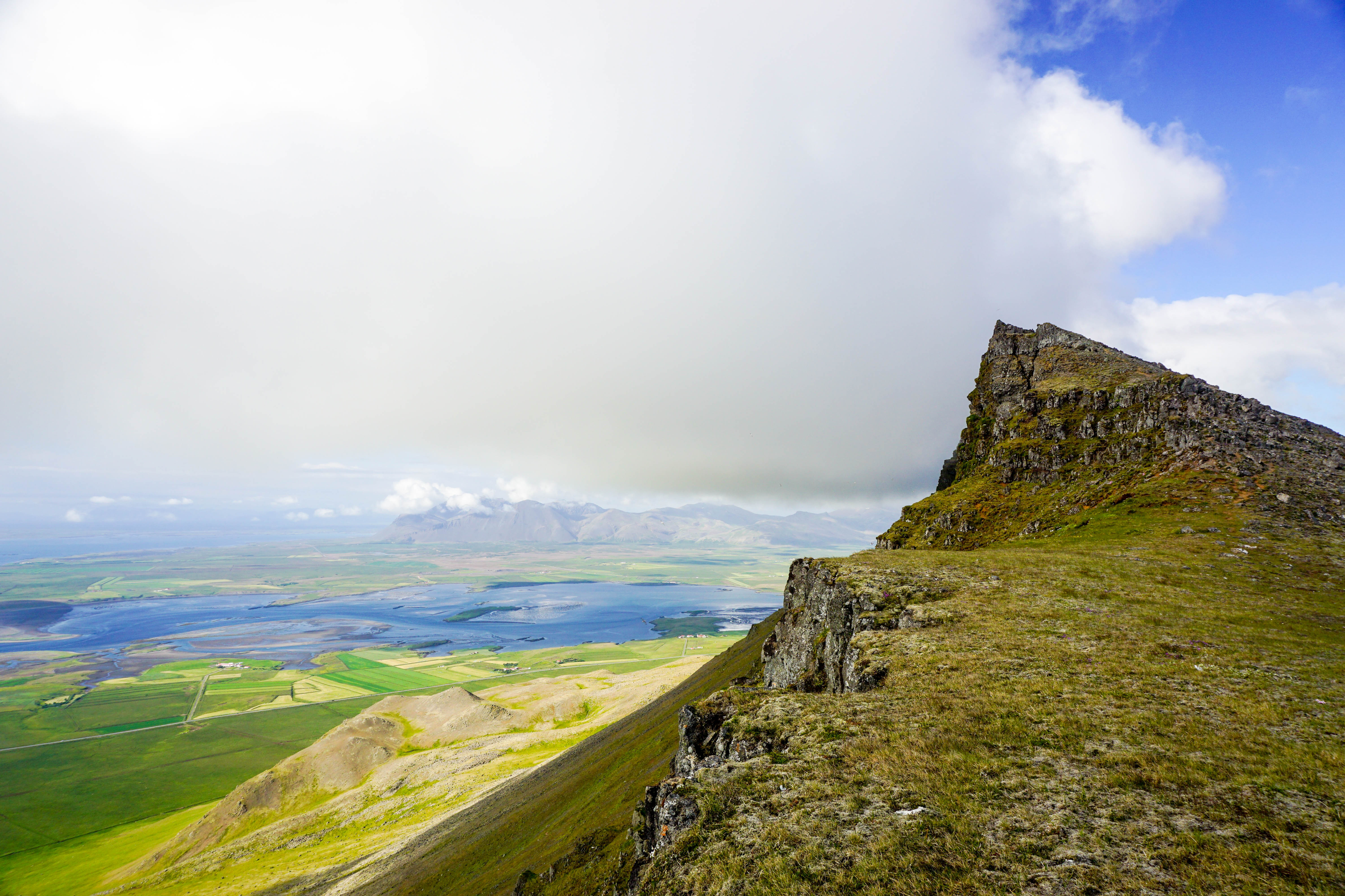 The summer days are numbered here in Iceland so I'm taking advantage of every nice day by exploring outside! This is the view from the top of Mt. Akrafjall, a beautiful hike in West Iceland! // Our Life in Iceland - Month 11 | Life With a View