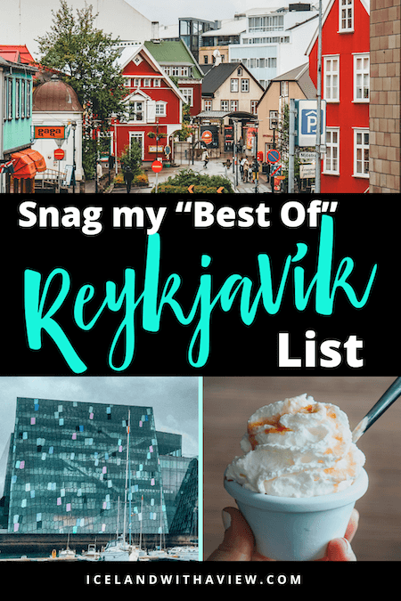 Pinterest Pin Image of 'Best of Reykjavík' Blog Post | Iceland with a View