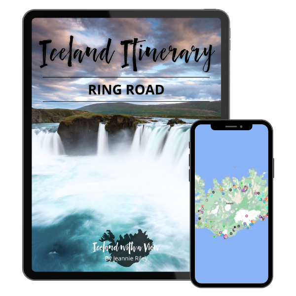 Mockup of Ring Road Iceland Itinerary on iPad and Mobile 