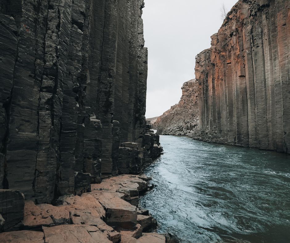 Picture of the Studlagil Canyon and Stunning Basalt Columns in Iceland  | Move to Iceland | Iceland with a View 