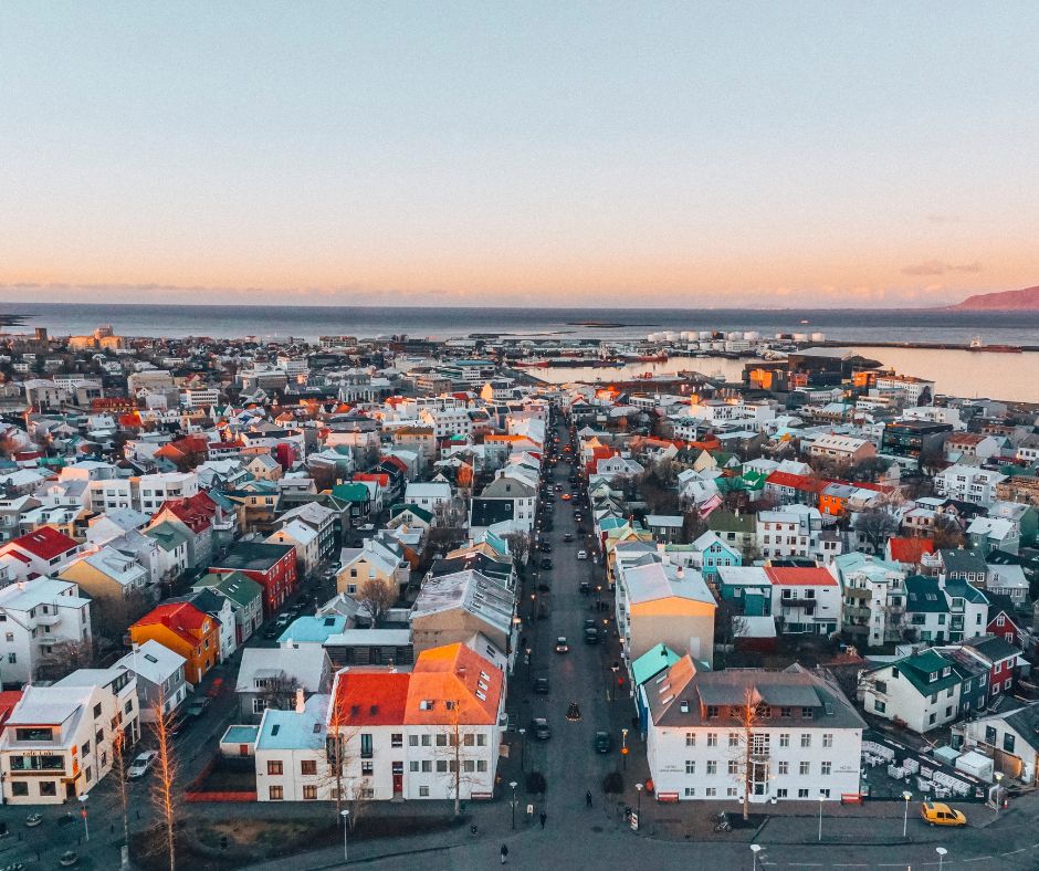 Landscape View of the Houses from Reykjavík in Iceland | Iceland with a View 