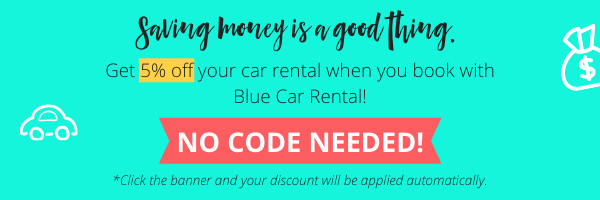 BLUE CAR RENTAL DISCOUNT | ICELAND IN AUGUST 