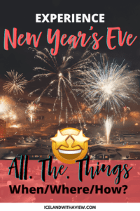 Pinterest Pin Image of the New Year's Eve in Iceland Blog Post | Iceland with a View 