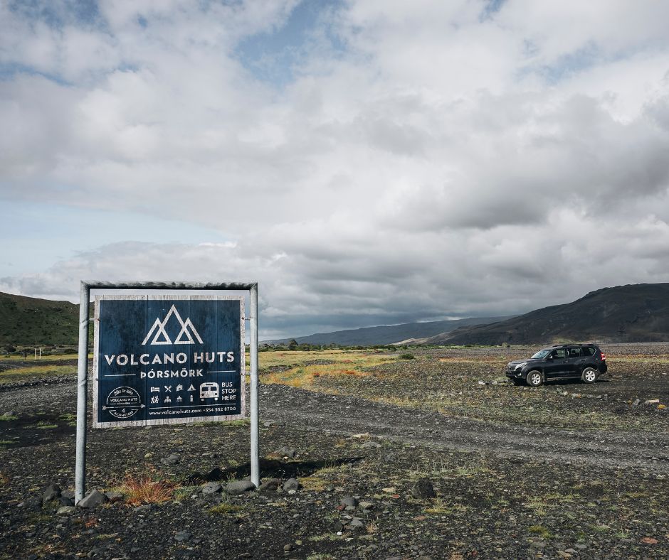 Picture of the Volcano Huts Pick Up Location in Iceland | Iceland with a View