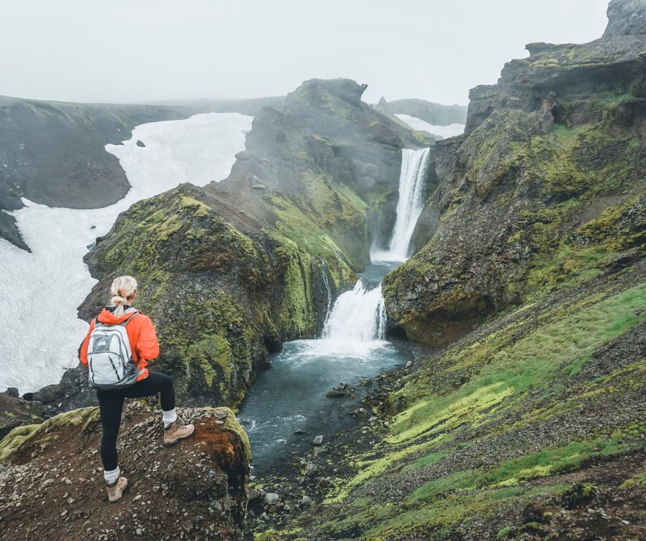 Picture of Fimmvörðuháls Hike Waterfall | Iceland with a View