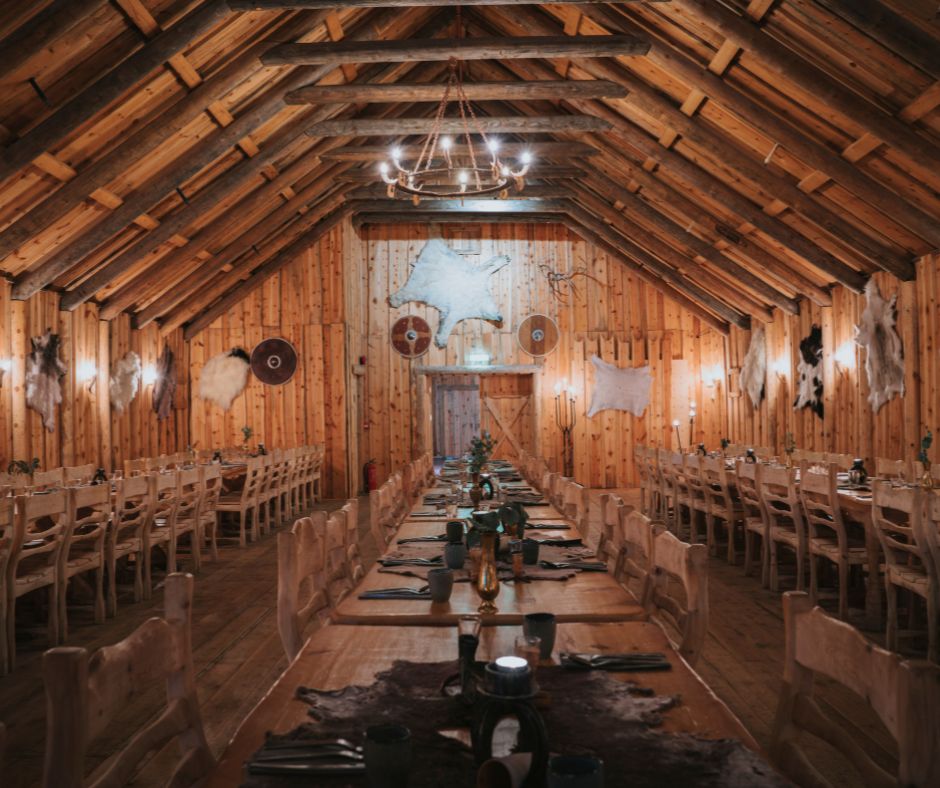 Landscape View of the indoors of the Ingólfsskáli Viking Restaurant | Iceland with a View