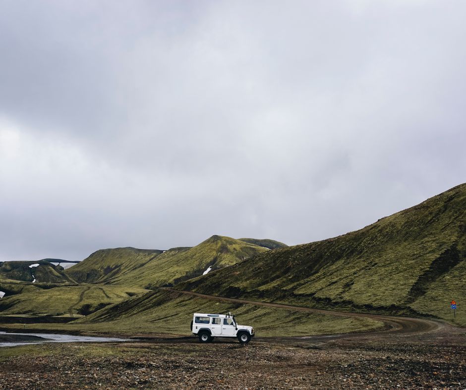 Picture of Jeannie's Car in the Highlands Road | Iceland with a View 