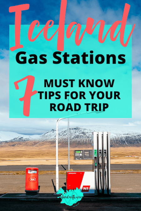 Pinterest Pin Image of Iceland Gas Station Blog Post | Iceland with a View 