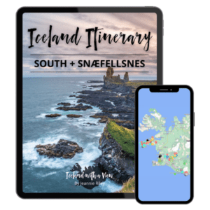 7 day iceland itinerary, golden circle itinerary, snaefellsnes itinerary, south coast itinerary, iceland map, tablet with iceland itinerary, phone with iceland map