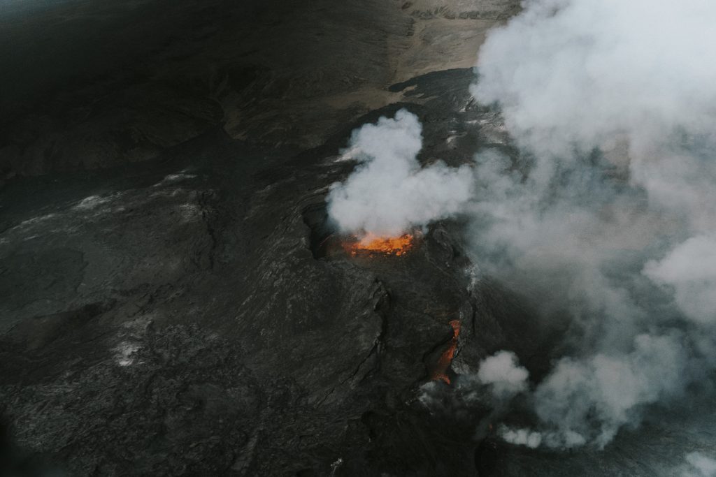 Helicopter Tour over Iceland’s Volcano
