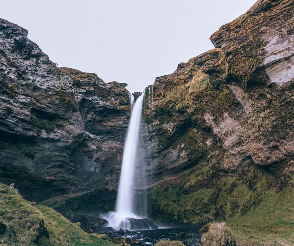 Landscape View of Kvernufoss Waterfall | How Long Does it Take to Drive Around Iceland | Iceland with a View