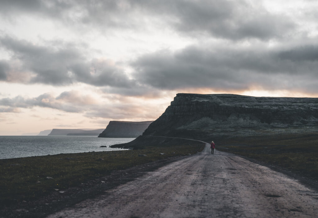 Midnight sun in Iceland