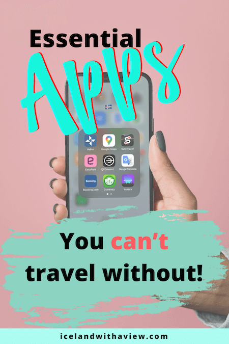 Pinterest Pin Image of the Iceland Apps Blog Post | Iceland with a View