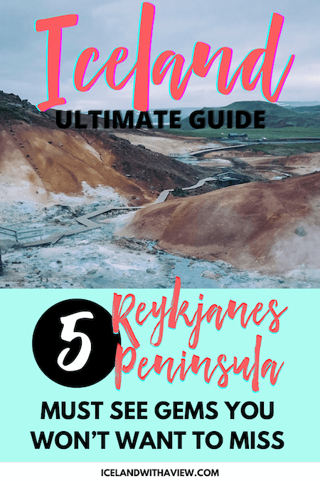 Pinterest Pin Image for the Reykjanes Peninsula Blog Post | Iceland with a View 