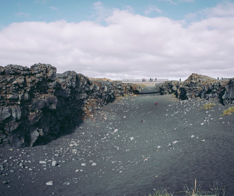 Picture of the Bridge Between Continent located in the Peninsula of Reykjanes in Iceland | Iceland with a View 