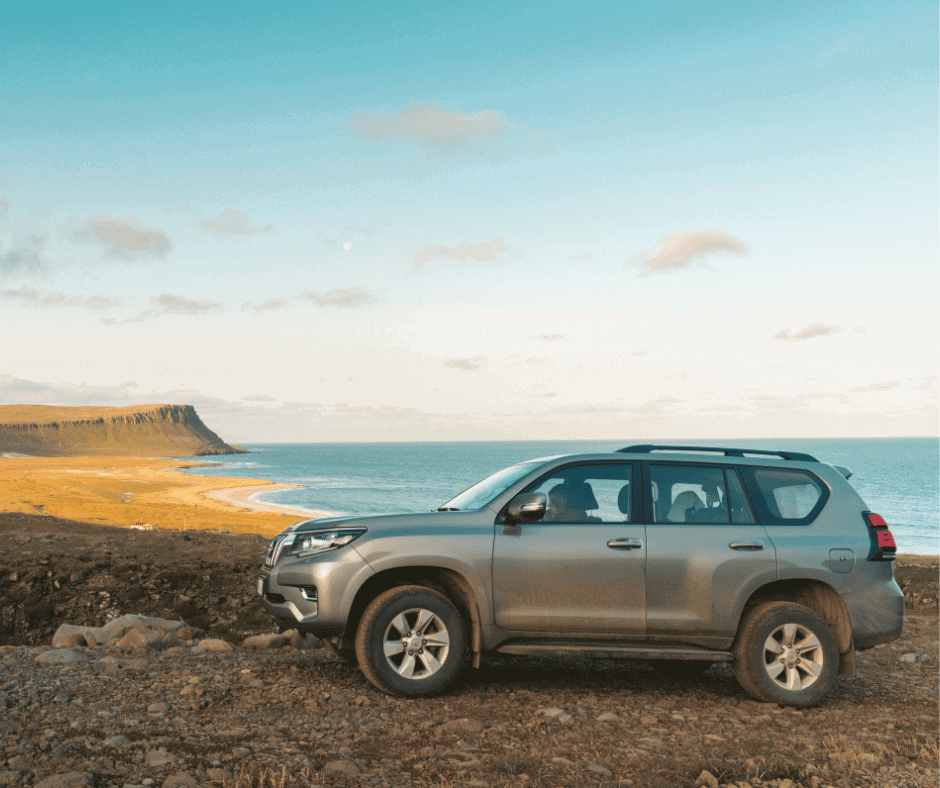 Iceland driving rules | Picture of Jeannie parked sightseeing | Iceland with a View 