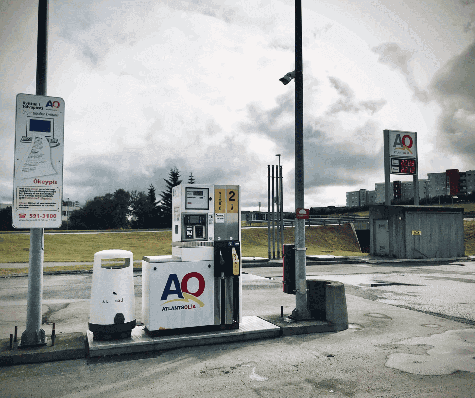 Iceland driving rules | picture of Iceland gas stations | Iceland with a View 