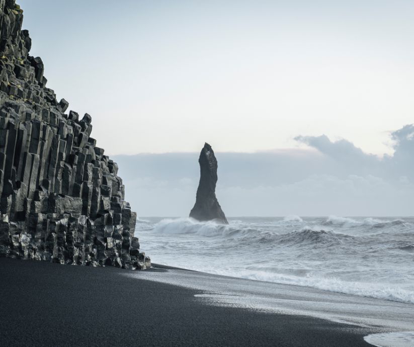 Image of Reynisfjara Black Sand Beach in Iceland | South Coast Iceland | Iceland with a View 