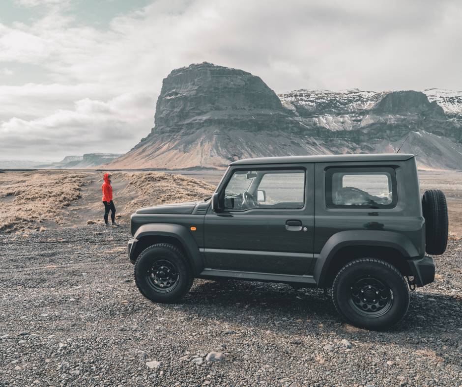 Car parked with Jeannie sightseeing | F-Roads in Iceland | Iceland with a View 