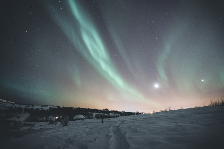 Picture of the View of Northern Lights in Iceland | How to See the Northern Lights in Icceland | Iceland with a View 