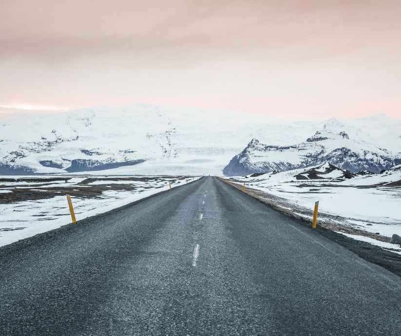 Landscape View of the Road in Iceland in November | Iceland with a View 