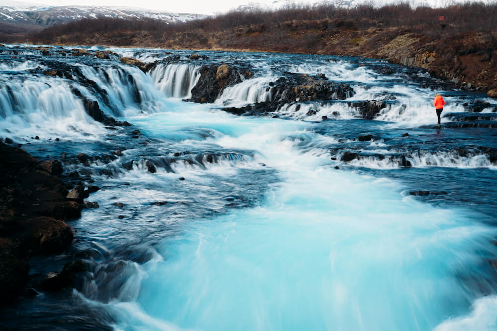 Picture of Bruárfoss Waterfall in Iceland | Iceland with a View 