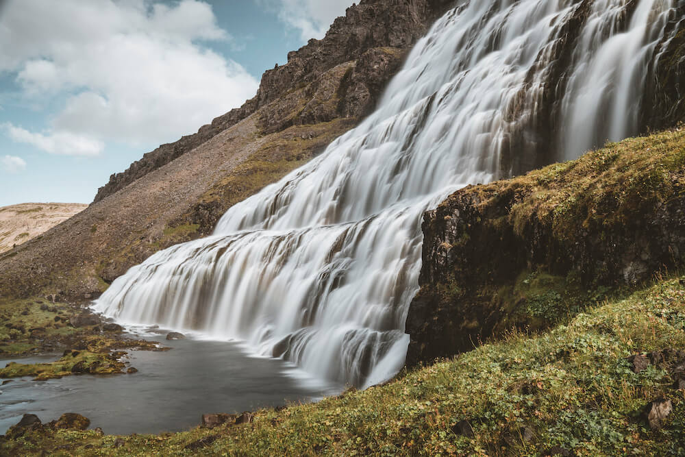 Picture of Dynjandi Waterfall from the side | Iceland Waterfalls | Iceland with a View 