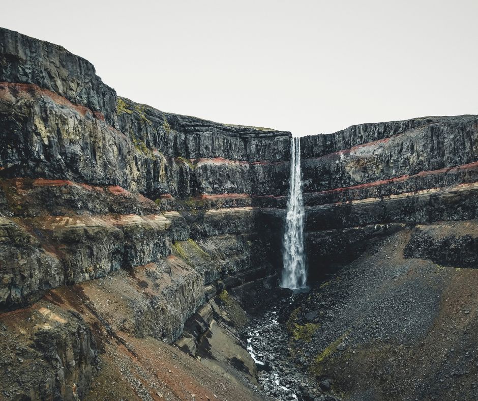 Picture of Hengifoss Waterfall in Iceland | Iceland with a View 