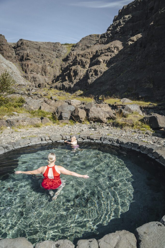 Canyon Baths Hot Spring in West Iceland