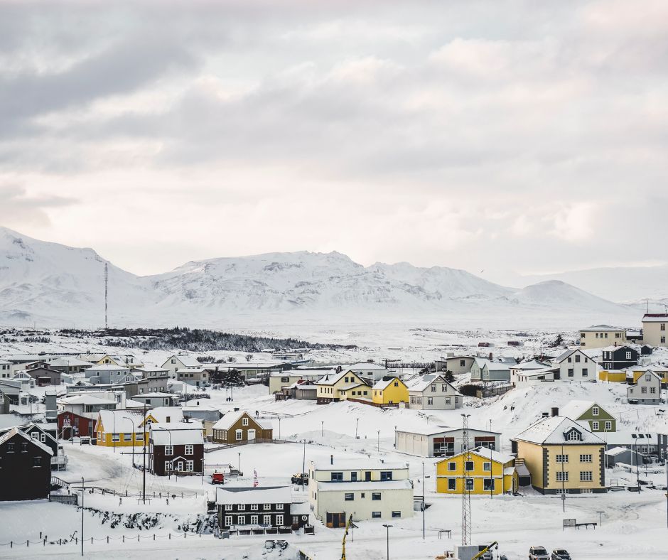 Picture of Vik Covered in Snow | Iceland in January | Iceland with a View 