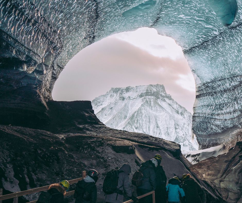 Picture of the Inside of a Tour of the  Jökulsárlón Glacial Lagoon in Iceland | Iceland in February | Iceland with a View 