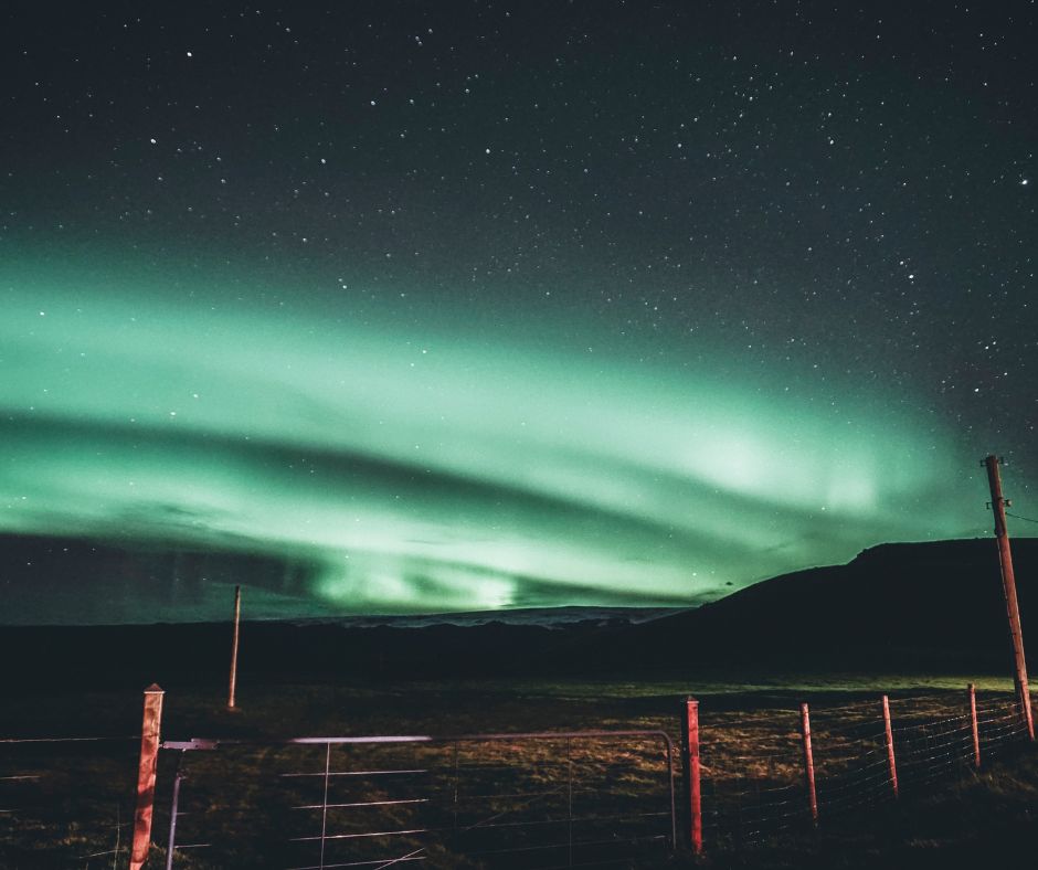 Picture of the Northern Lights in Iceland at night in February | Iceland With A View