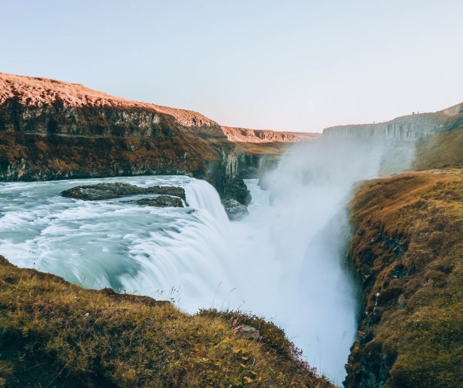Picture of the Gullfoss Waterfalls in Iceland | Iceland with a View