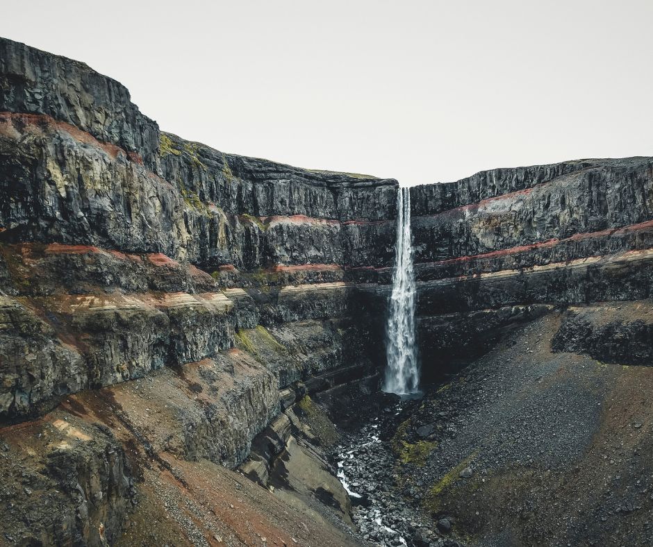 Picture of the Breathtaking Hengifoss Waterfall in East Iceland | Iceland with a View