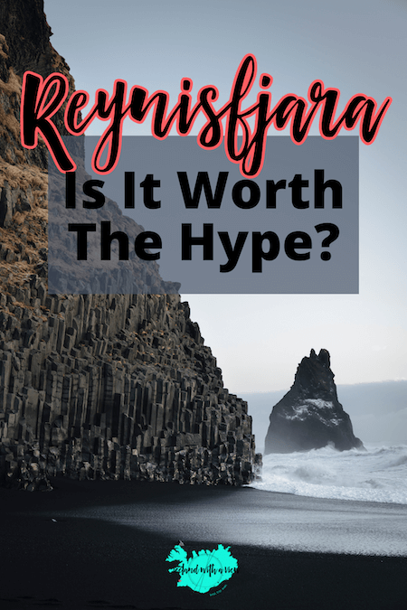 Pinterest Pin Image of the Reynisfjara Beach Blog Post | Iceland with a View