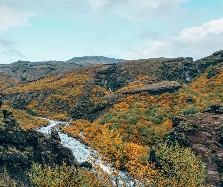 Landscape View of Glymur in Fall in Iceland | Iceland with a View