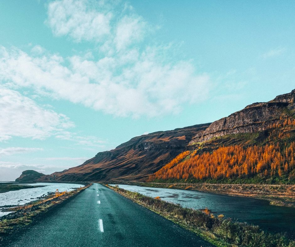 Picture of a Scenic Road in Iceland in the Fall | Iceland with a View