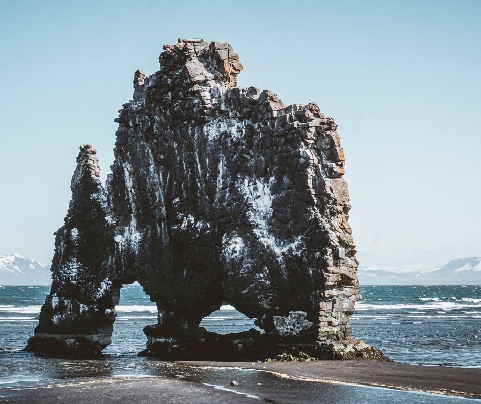 Picture of the Tall Rock in Hvítserkur Beach in Iceland | Iceland with a View