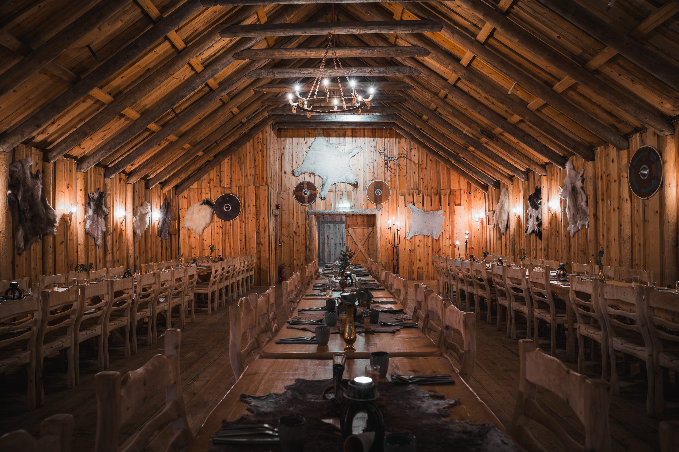 Landscape View of the indoors of the Ingólfsskáli Viking Restaurant | Iceland with a View